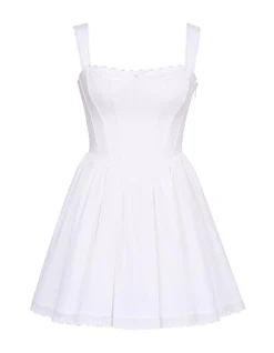 AMI COTTON CORSET MINI DRESS
