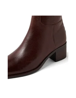 AMIES DF CHOC DK BROWN HEEL LEATHER