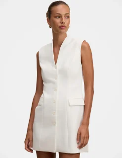 AMITY SLEEVELESS BLAZER DRESS