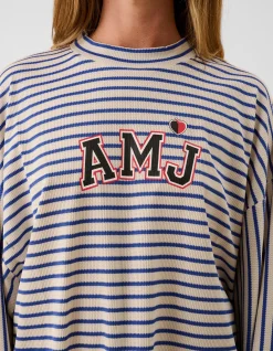Amj Waffle Long Sleeve Top