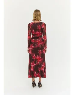 Amyra Mesh Midi Dress