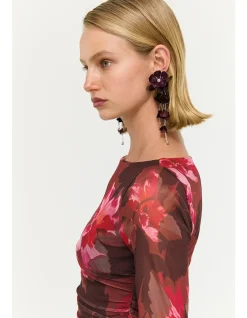 Amyra Mesh Midi Dress