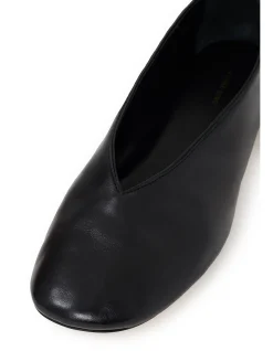 ANA FLATS SMOOTH LEATHER - BLACK