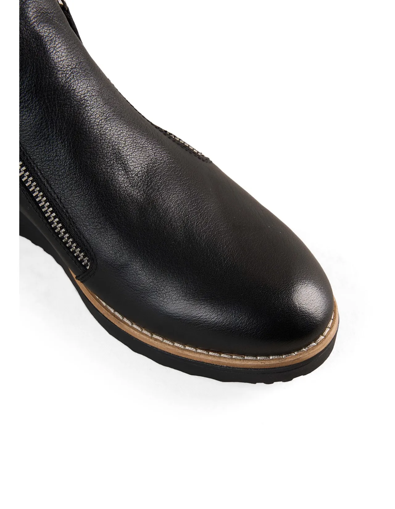 Anais Double Zip Boot - Black