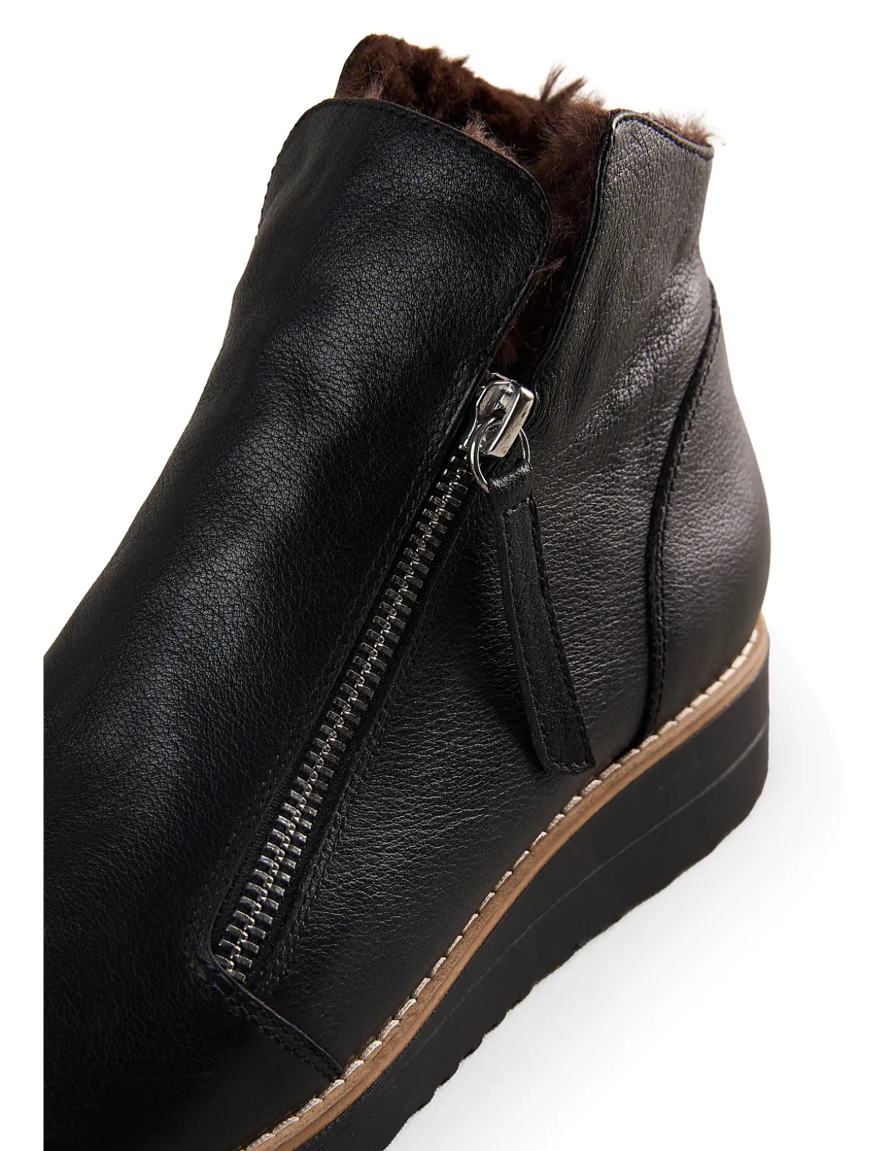 Anais Double Zip Boot - Black