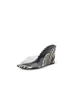 ANARBEL MO CLEAR ZEBRA PONY VINYLITE LEATHER