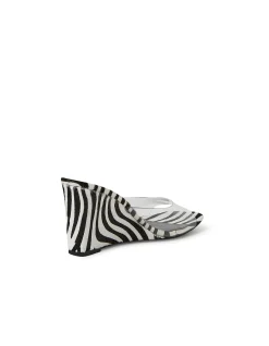 ANARBEL MO CLEAR ZEBRA PONY VINYLITE LEATHER