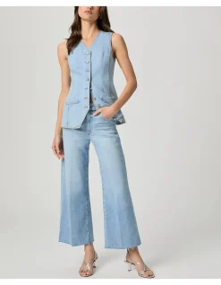 Anessa Raw Hem High Rise Wide Leg Jeans