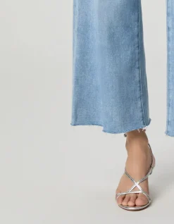 Anessa Raw Hem High Rise Wide Leg Jeans