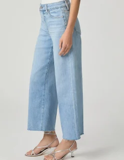 Anessa Raw Hem High Rise Wide Leg Jeans