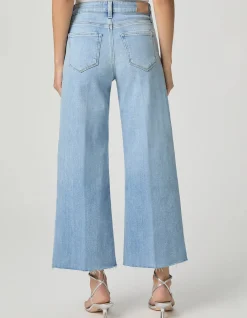 Anessa Raw Hem High Rise Wide Leg Jeans
