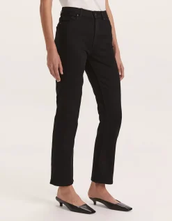Anna High Rise Stretch Straight Leg Jeans