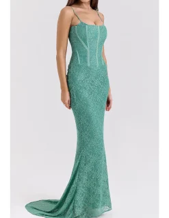 Antonina Lace Corset Maxi Dress
