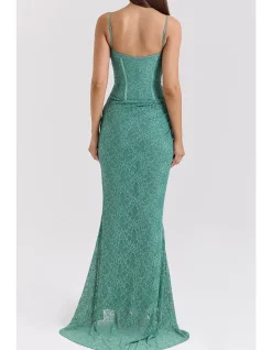 Antonina Lace Corset Maxi Dress