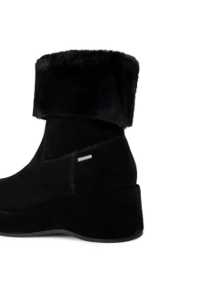 Apres Fur Leather Heel