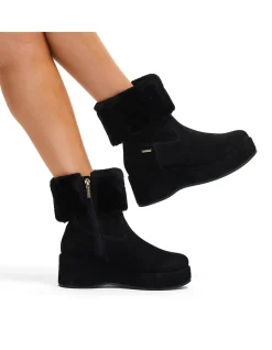 Apres Fur Leather Heel