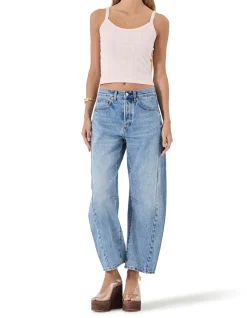 Arc Barrel Relaxed Mid Rise Barrel Leg Jeans
