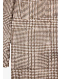ARCHER BLAZER -WOOL/LINEN BROWN HERITAGE CHECK