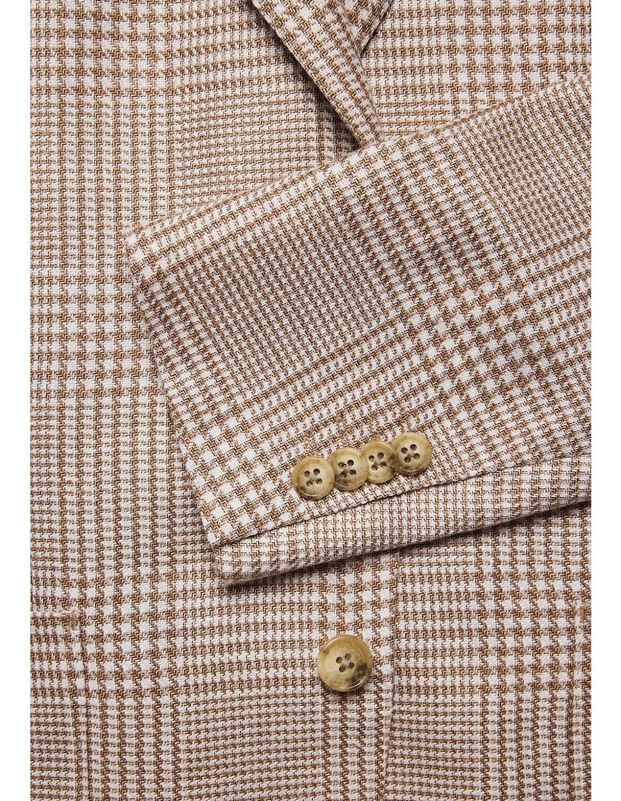 ARCHER BLAZER -WOOL/LINEN BROWN HERITAGE CHECK