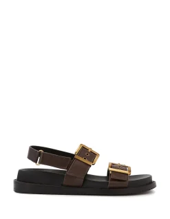 Archie Espresso Leather Footbed Sandal