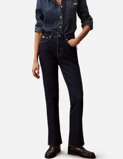 Archive High Rise Slim Indigo Denim Jeans
