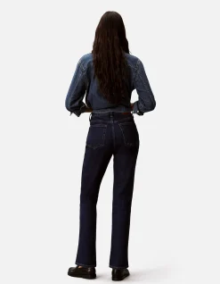 Archive High Rise Slim Indigo Denim Jeans