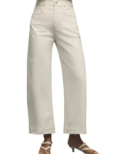 Arellia Ankle Wide Undone Hem Barrel Leg Jeans