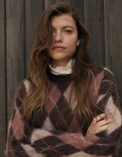 Argyle Crew Neck Knit