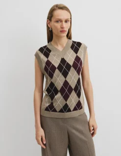 Argyle Knit Vest