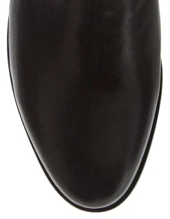 ARGYLE LEATHER ANKLE BOOT
