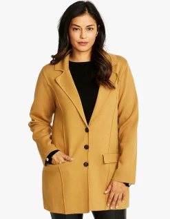 Aria Longline Knit Button Blazer