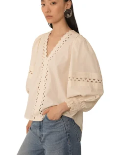 ARLETTE PINTUCK BLOUSE
