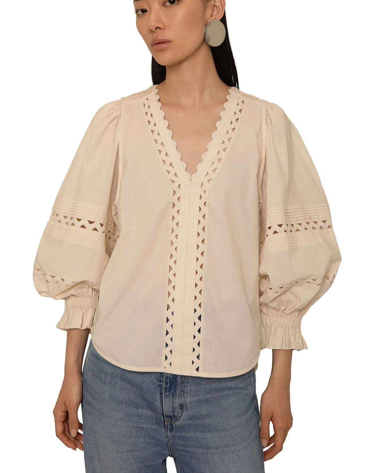 ARLETTE PINTUCK BLOUSE