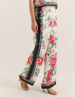 ARTISAN SCARF SATIN PANTS