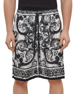 Artistic Baroque Print Shorts