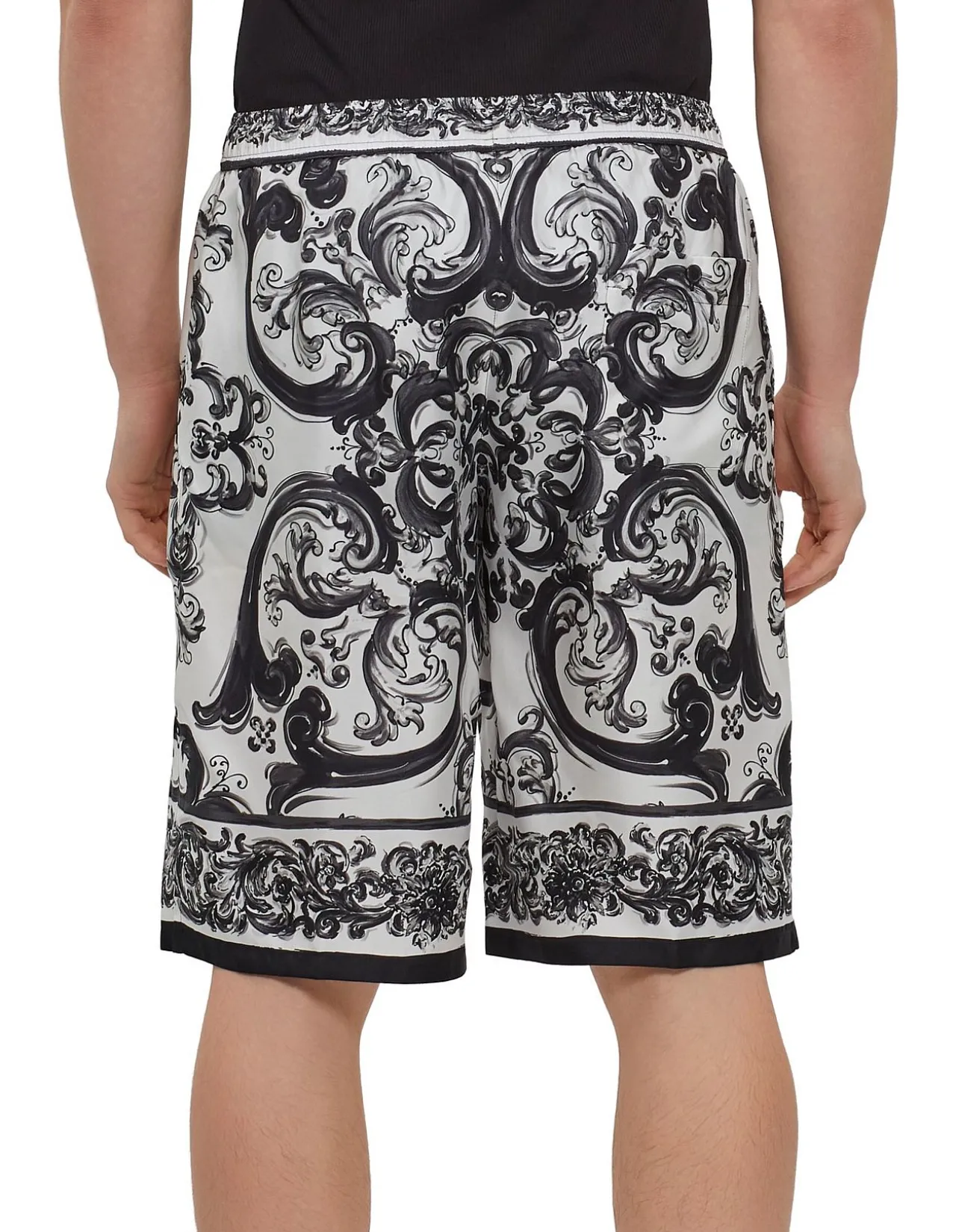 Artistic Baroque Print Shorts