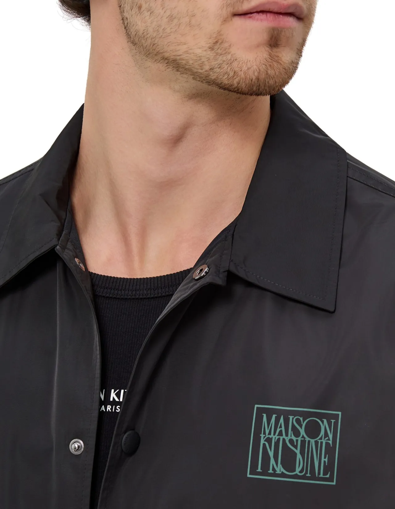 Art Nouveau Stamps Nylon Coach Jacket