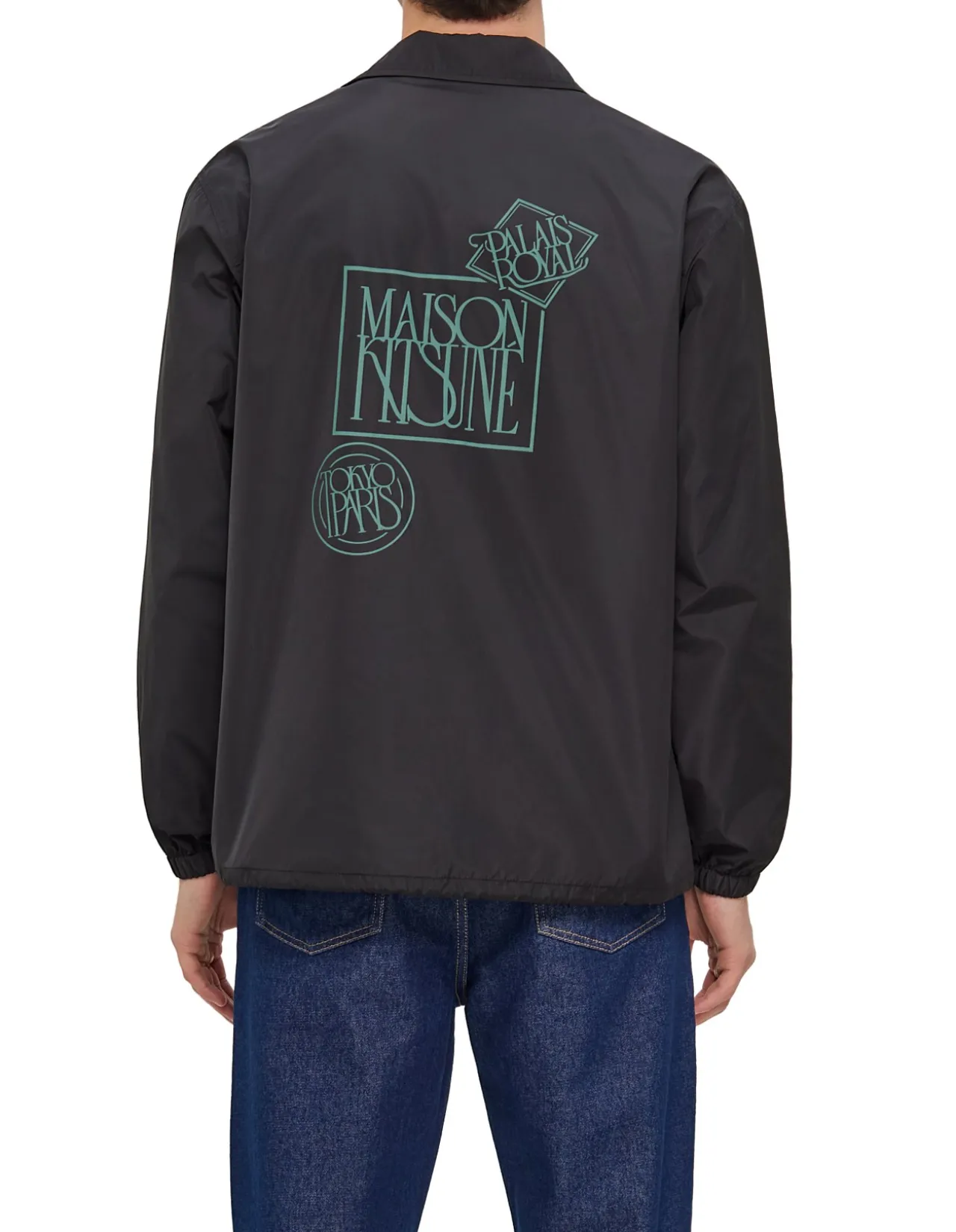 Art Nouveau Stamps Nylon Coach Jacket