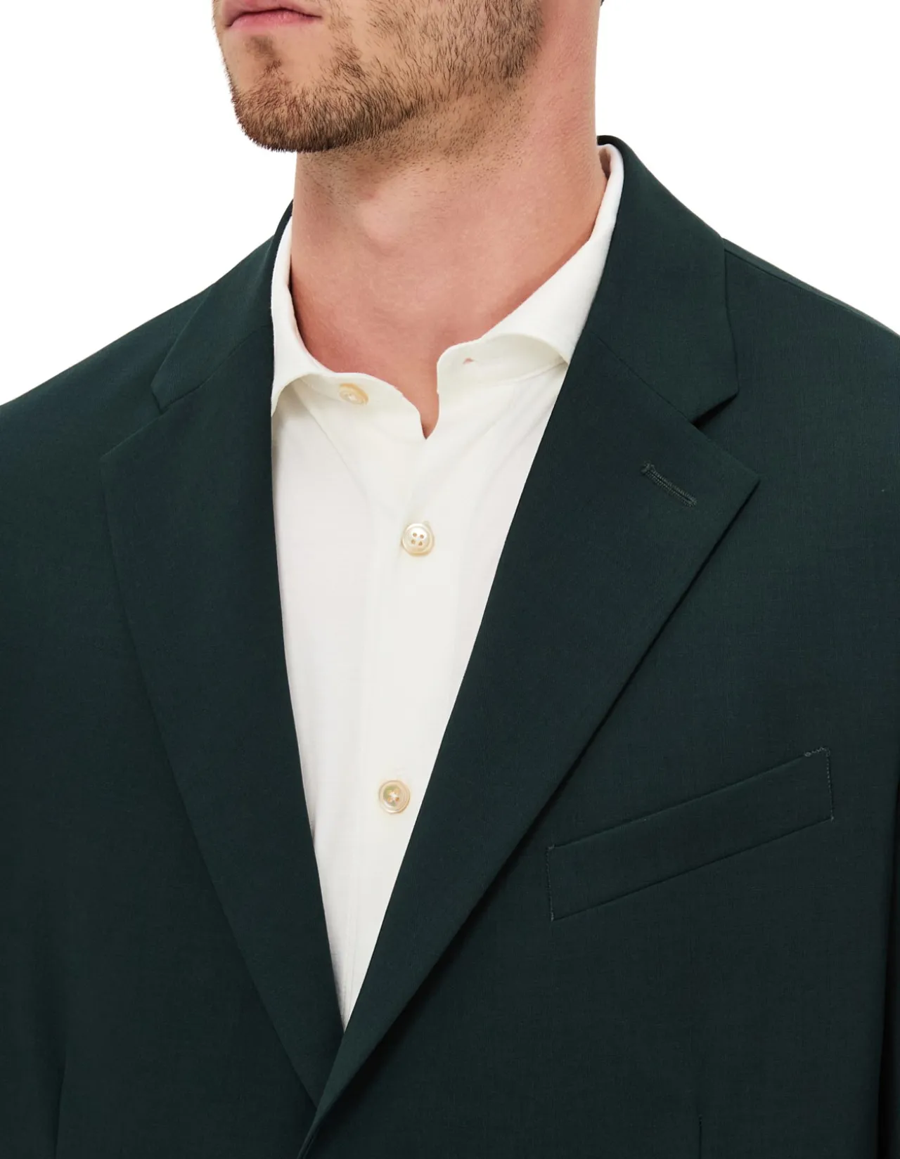 ASTON TWO BUTTON TECHNICAL WOOL JACKET