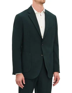 ASTON TWO BUTTON TECHNICAL WOOL JACKET