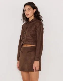 ASTON SUEDE MINI SKIRT