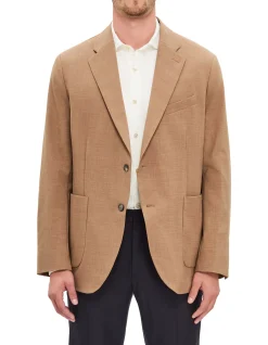 ASTON TWO BUTTON TECHNICAL WOOL JACKET