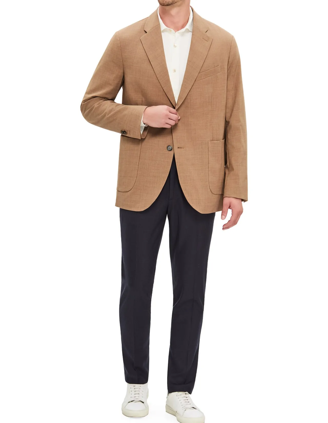 ASTON TWO BUTTON TECHNICAL WOOL JACKET