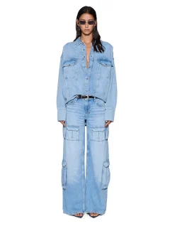 Astra Denim Long Sleeve Shirt Spirit