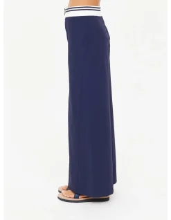 Astra Zora Zip Front Midi Pencil Skirt