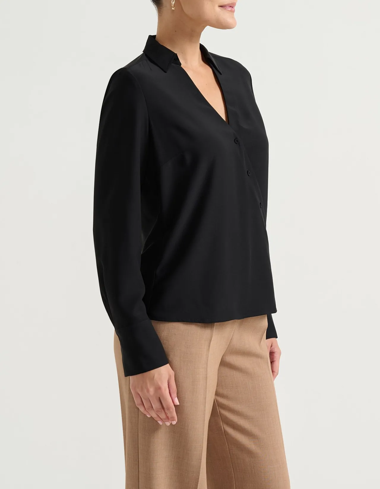 ASYMMETRIC BUTTON UP SHIRT
