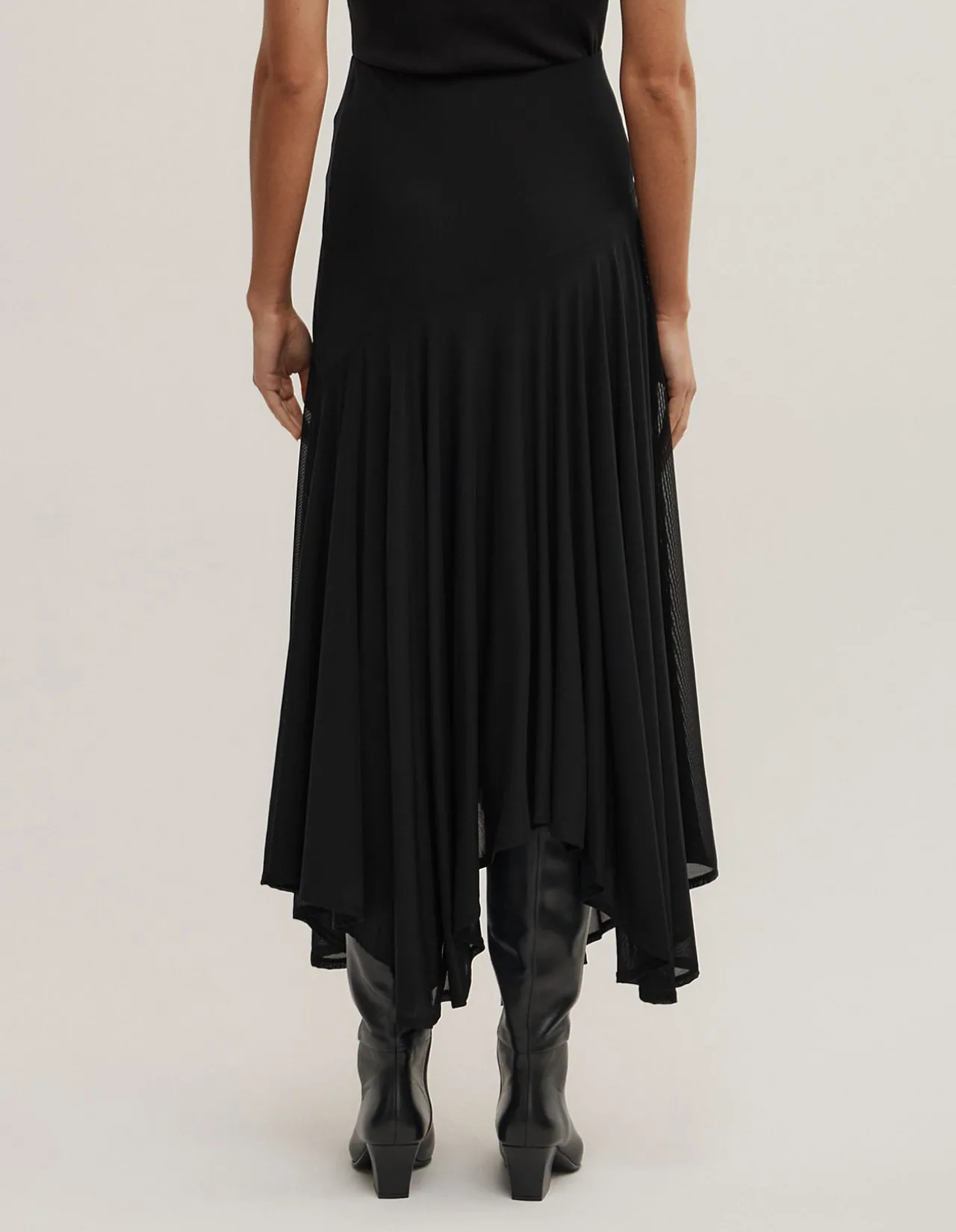 Asymmetric Drape Skirt