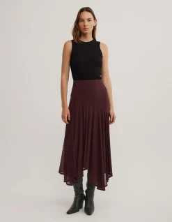 Asymmetric Drape Skirt