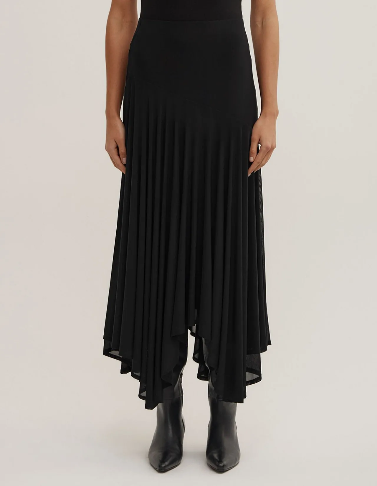 Asymmetric Drape Skirt