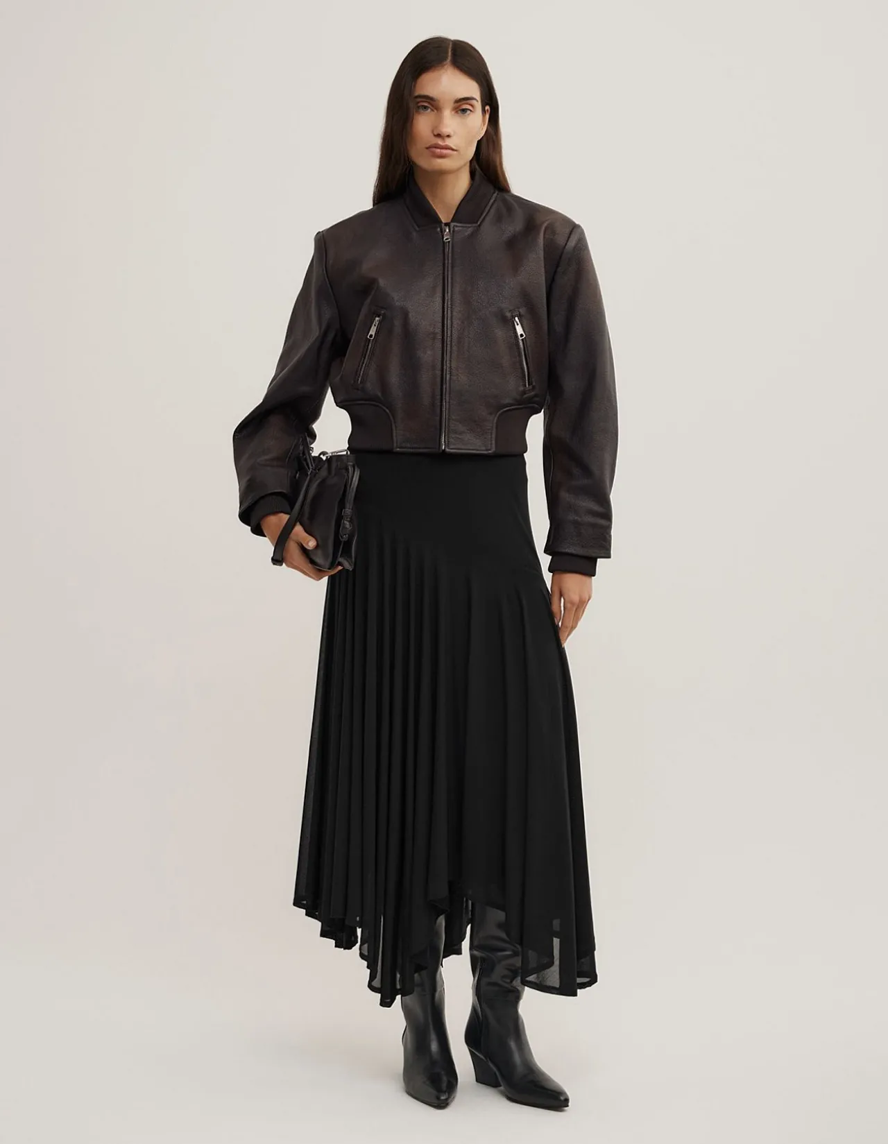 Asymmetric Drape Skirt